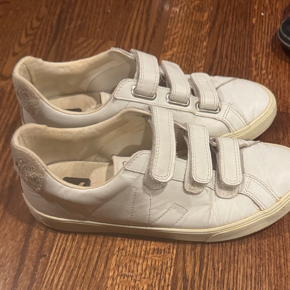 Veja Shoes - Veja Velcro Leather Sneakers Size 9